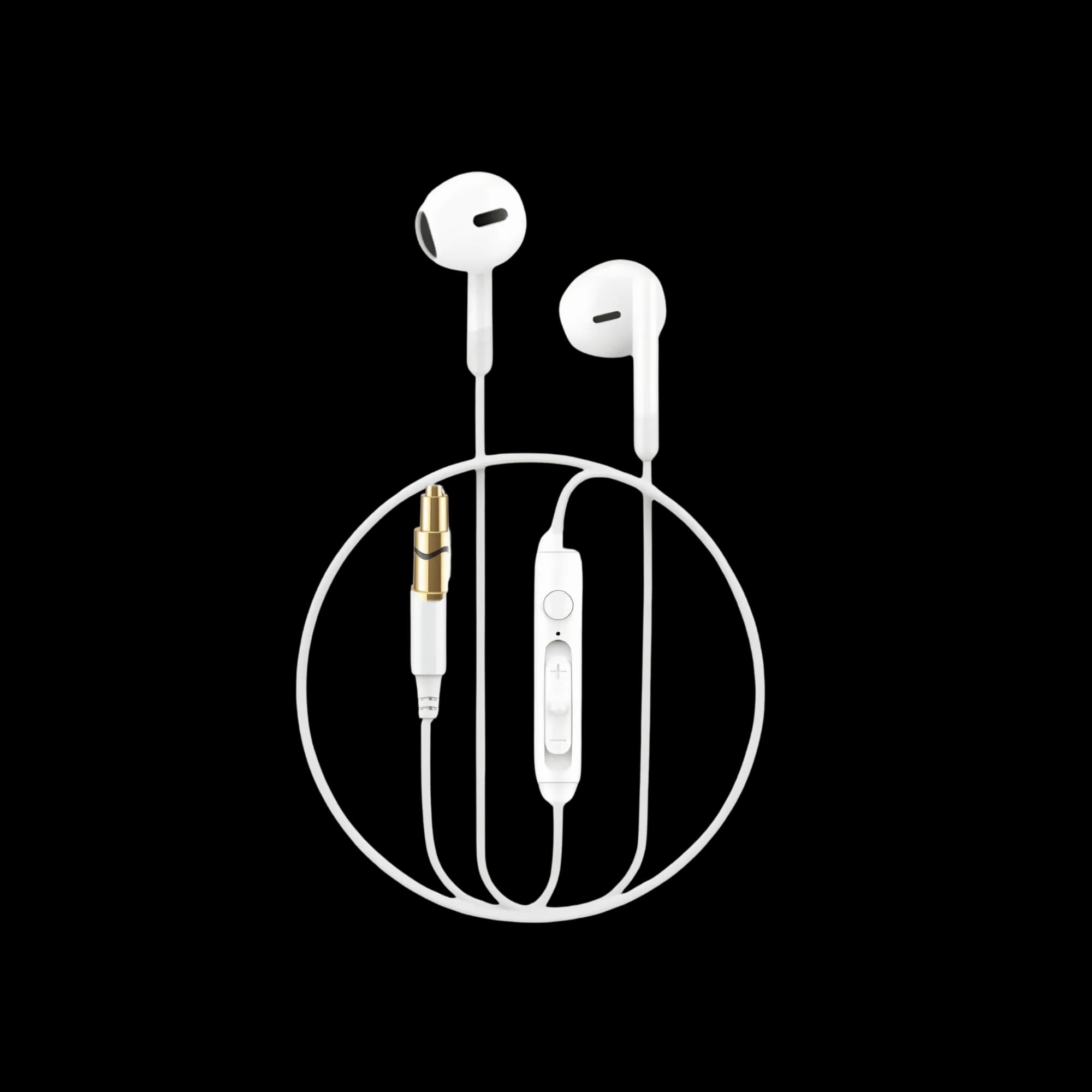 Baseus Encok H17 wired headphones 3.5 mm, in-ear, with microphone and remote control, white