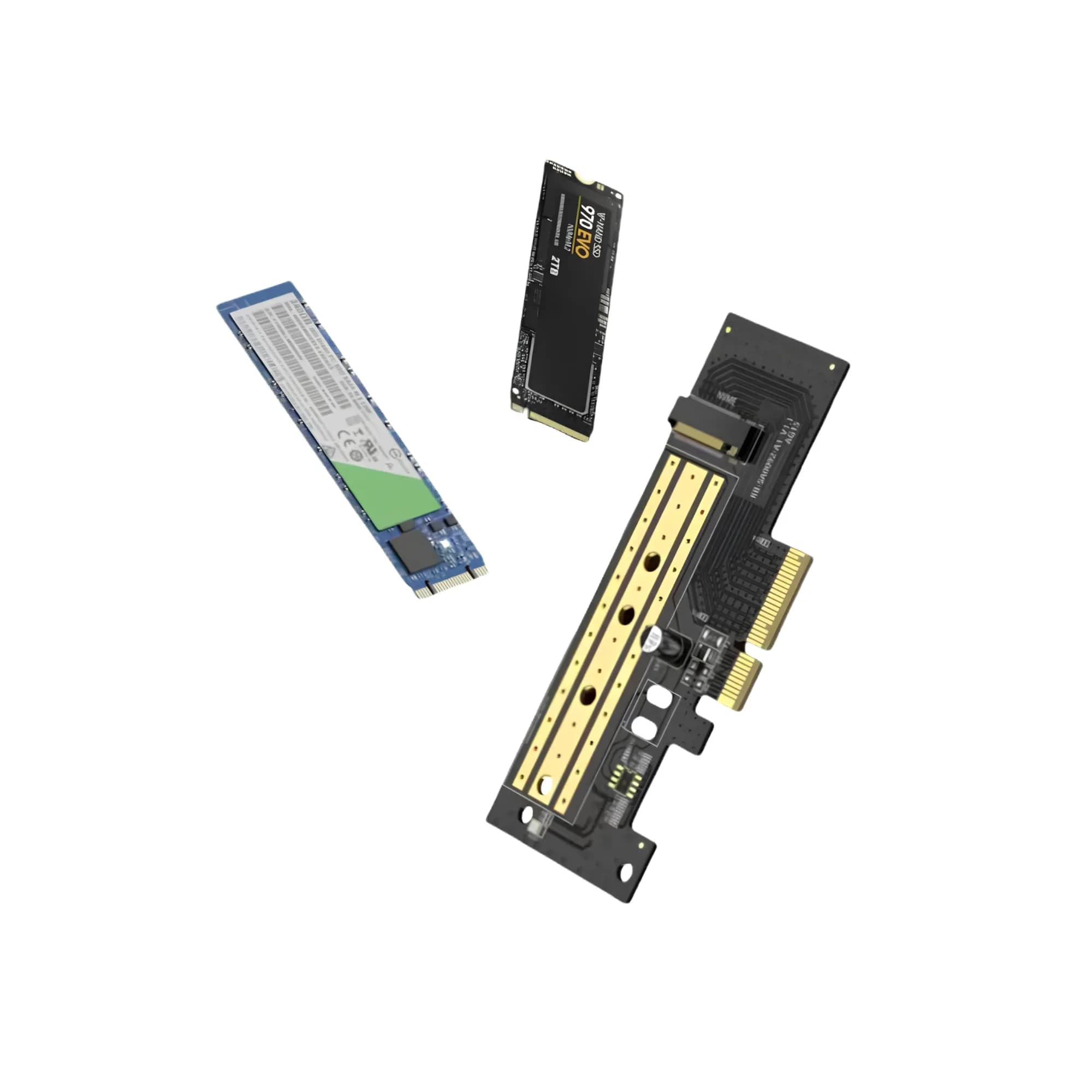 Adapter PCI-E to SSD M.2 NVMe Ugreen CM302 PCIe 3.0 for installing solid state drives (70503)