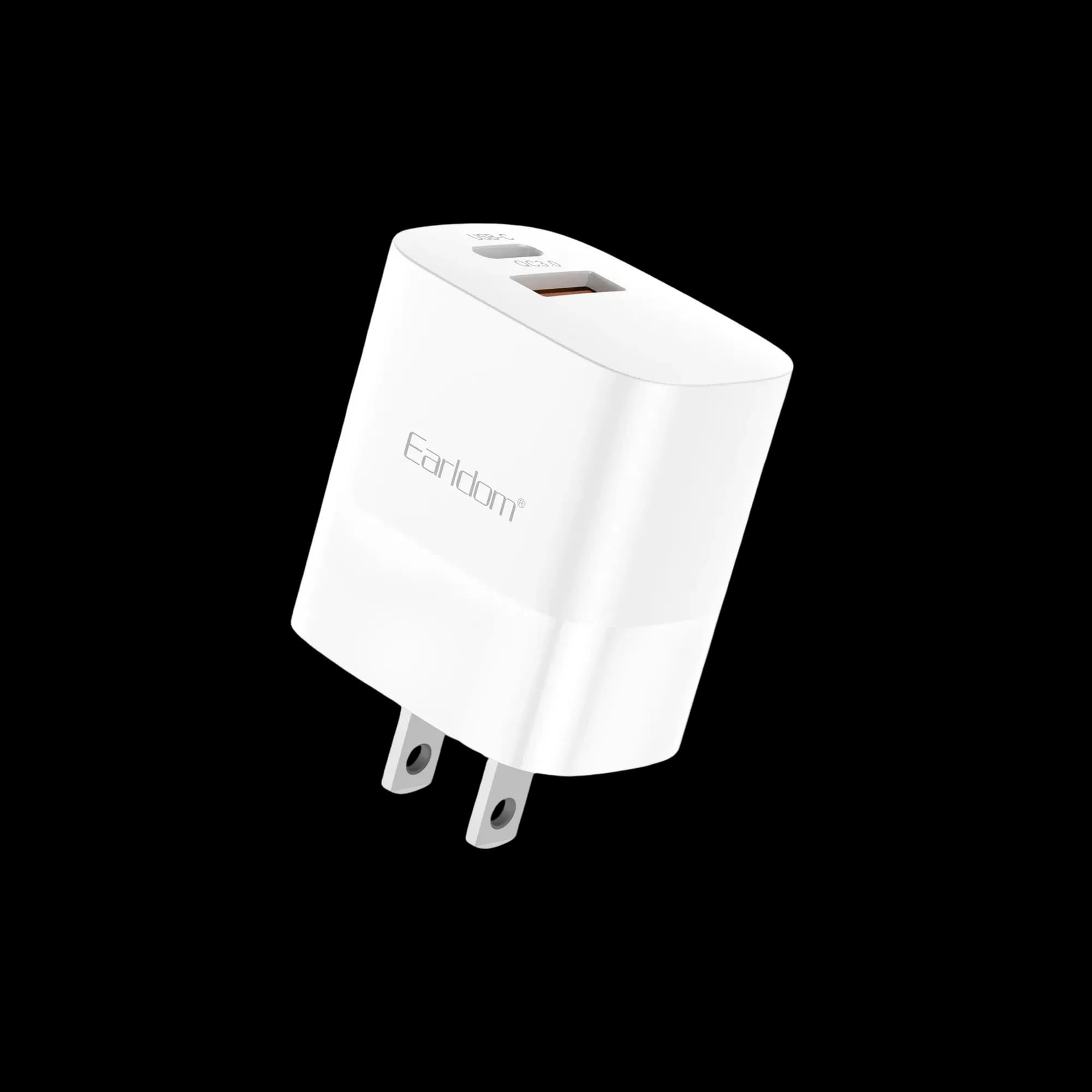 Earldom ES-EU31 – EU USB wall charger, 5V/1A, compact.
