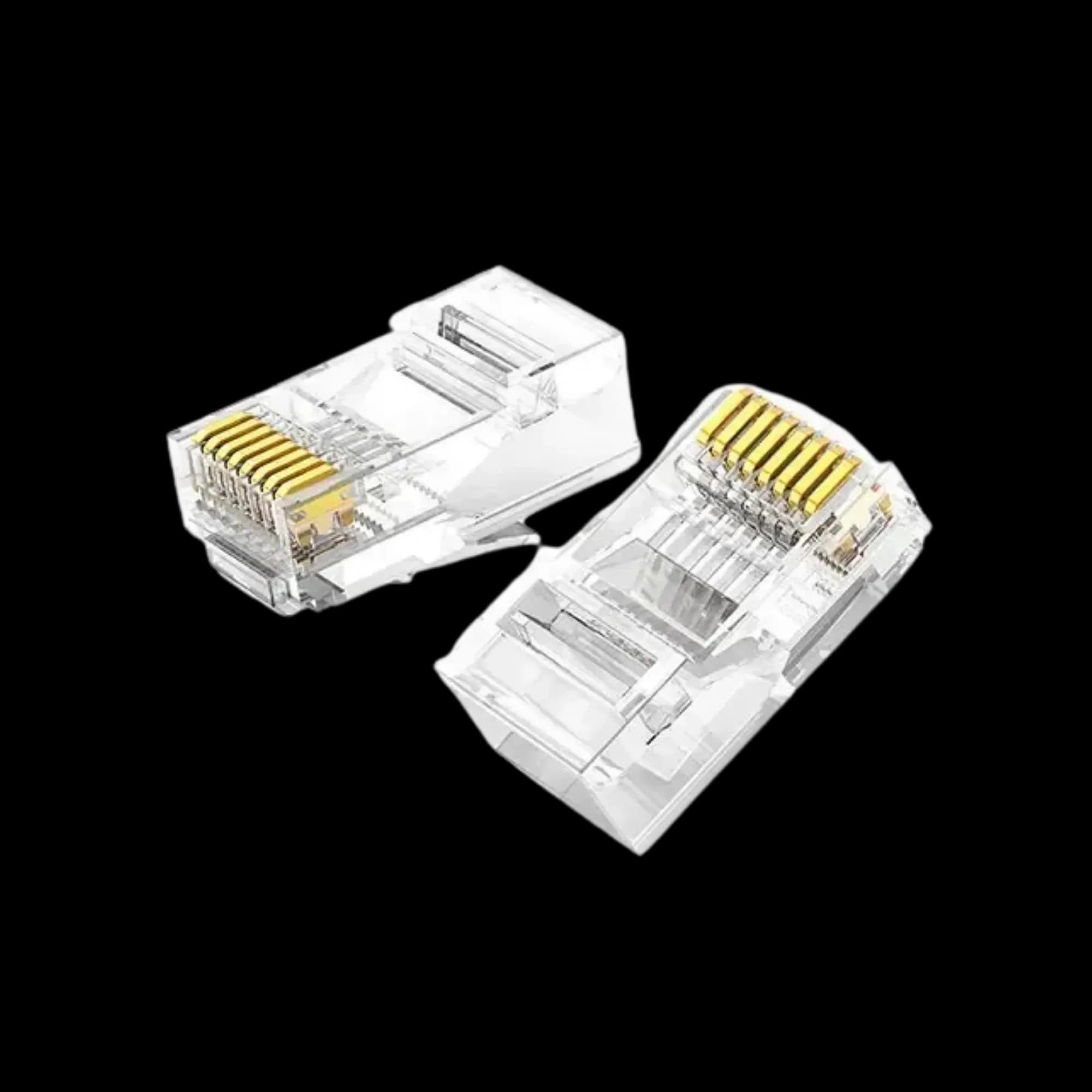 Connector Ugreen NW120 Cat-6 UTP RJ45 Modular Plugs 100 pcs. Transparent (UGR-60558)