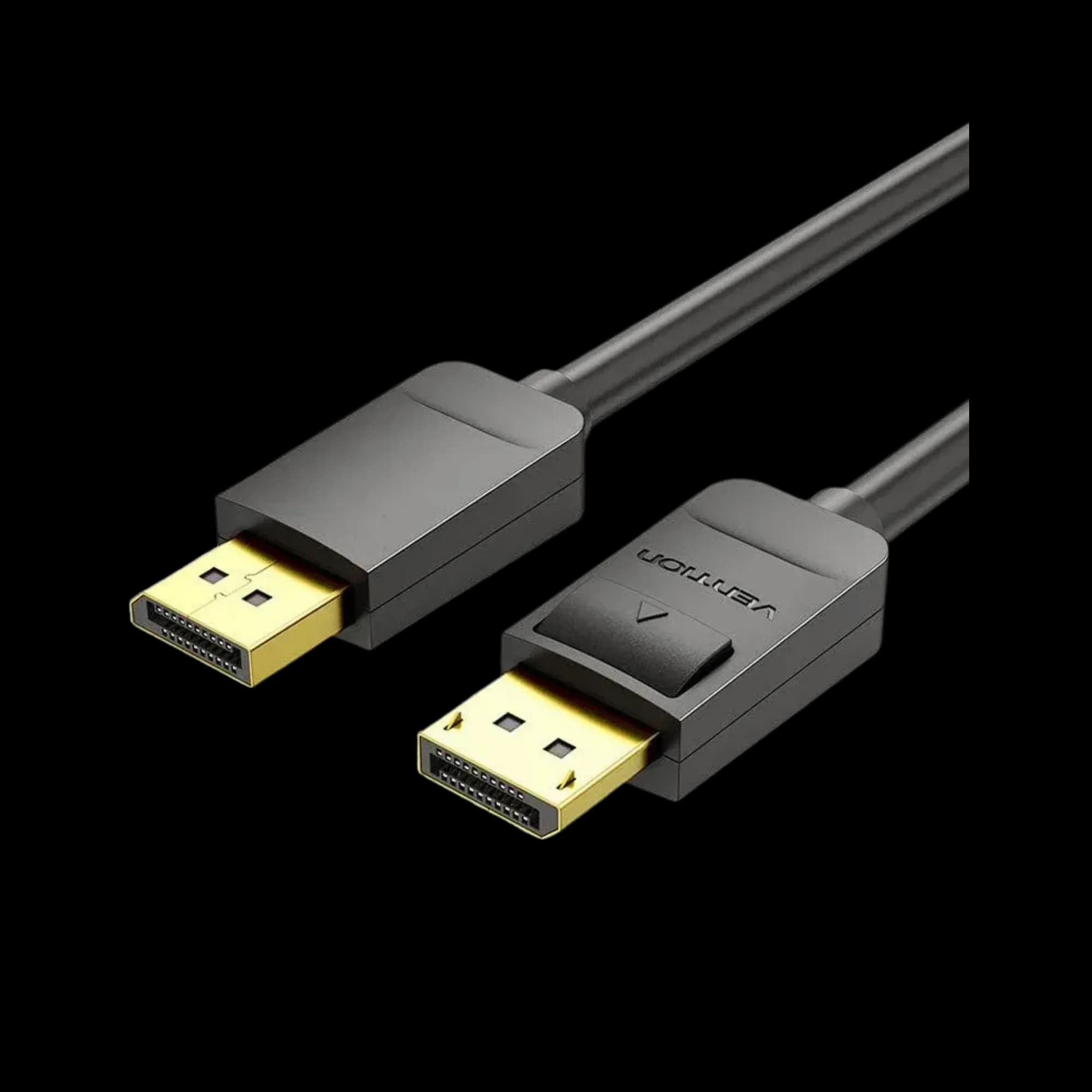 Cable Vention DisplayPort-DisplayPort v1.2 4K 60Hz 2K 144Hz 1080P 240Hz 21.6Gbps PVC 1.5m Black (HAKBG)