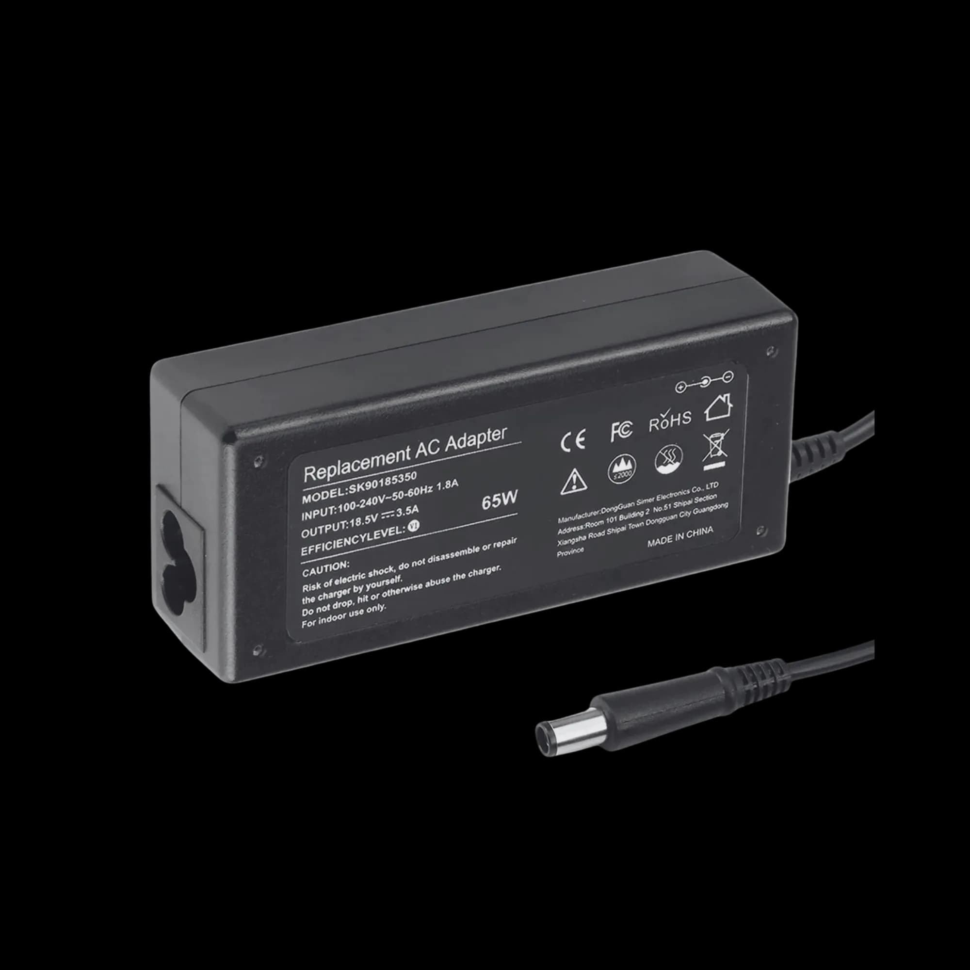 CHARGER HP LAPTOP CHARGER 65W 18.5V 3.5A