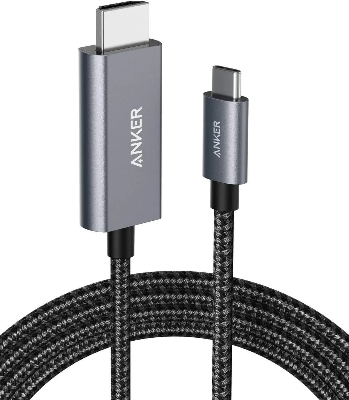 Anker 311 USB-C to HDMI Cable – 4K output, durable design, compatible with USB-C devices.