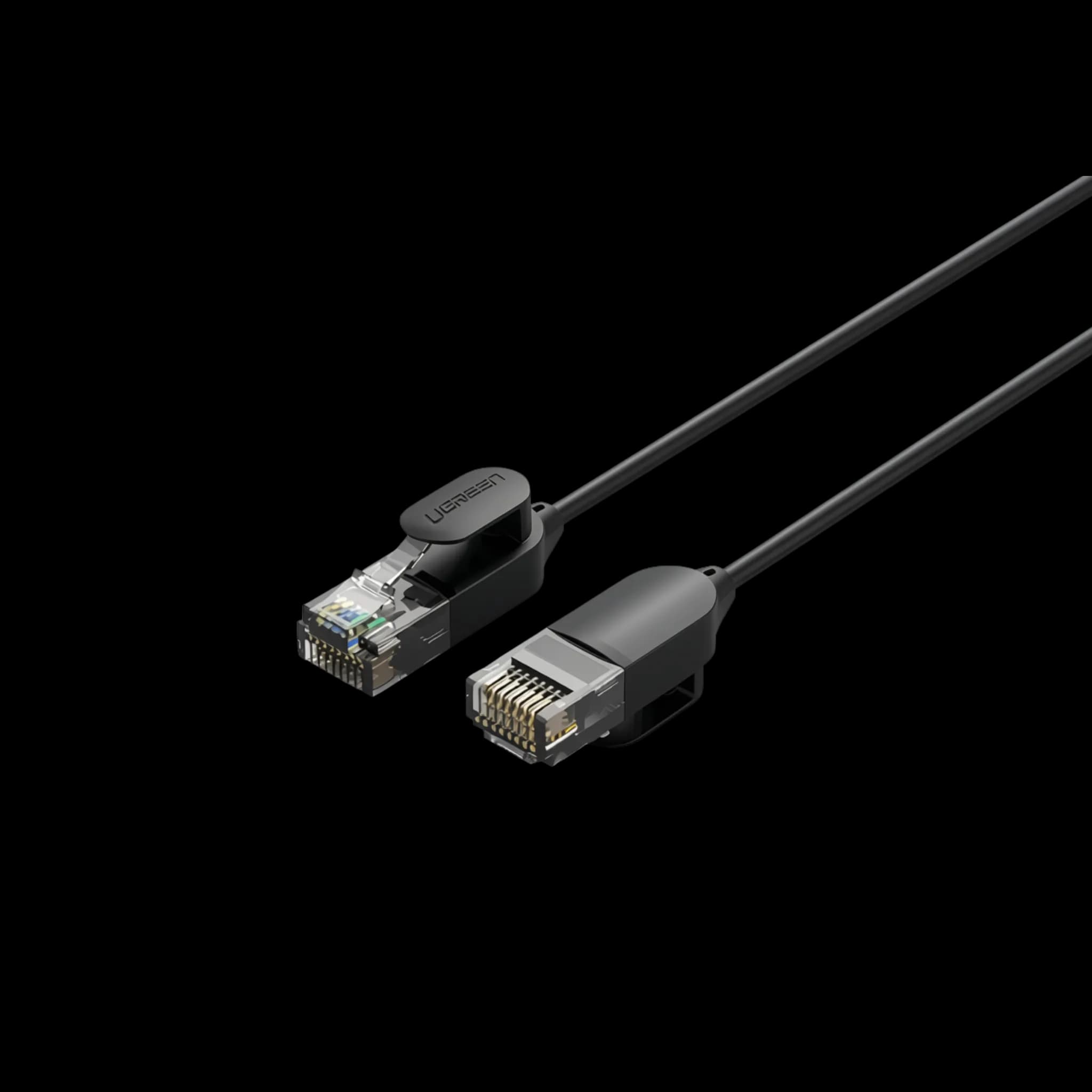 Patch cord UGREEN NW122 RJ-45 Cat6A U/UTP 10Gbps 10m Black 