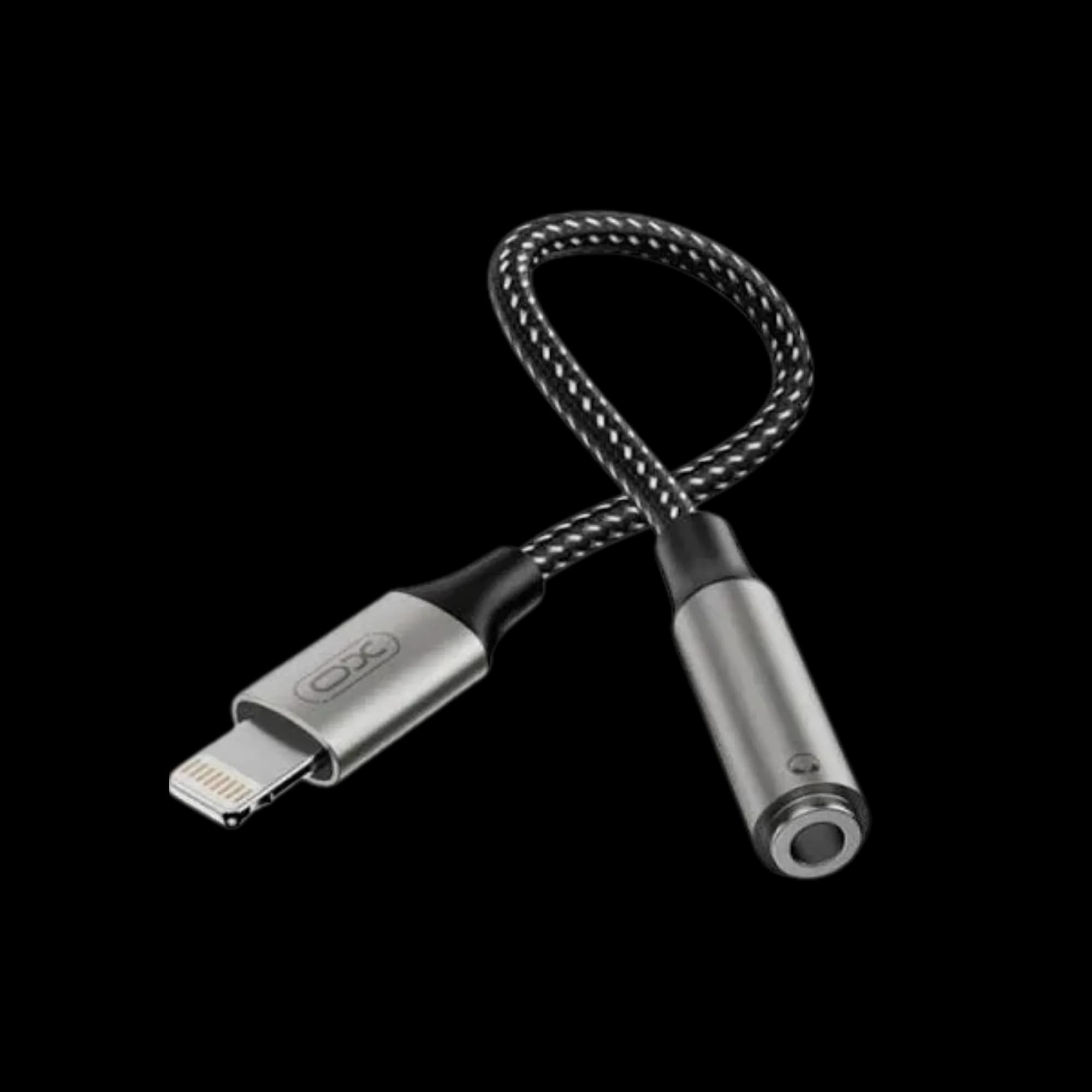 XO NB-R258C Lightning to Jack 3.5 Adapter for Apple iPhone, iPad/iPod Black
