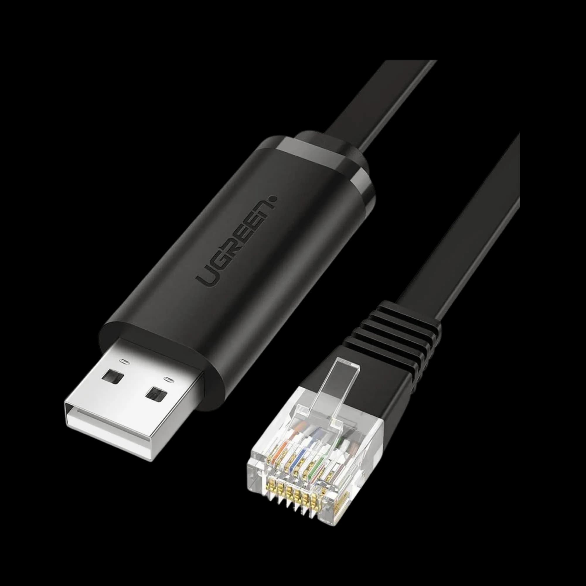 Cable USB to RJ45 Ugreen CM204 Adapter for Cisco Router 1.5m Black (50773)
