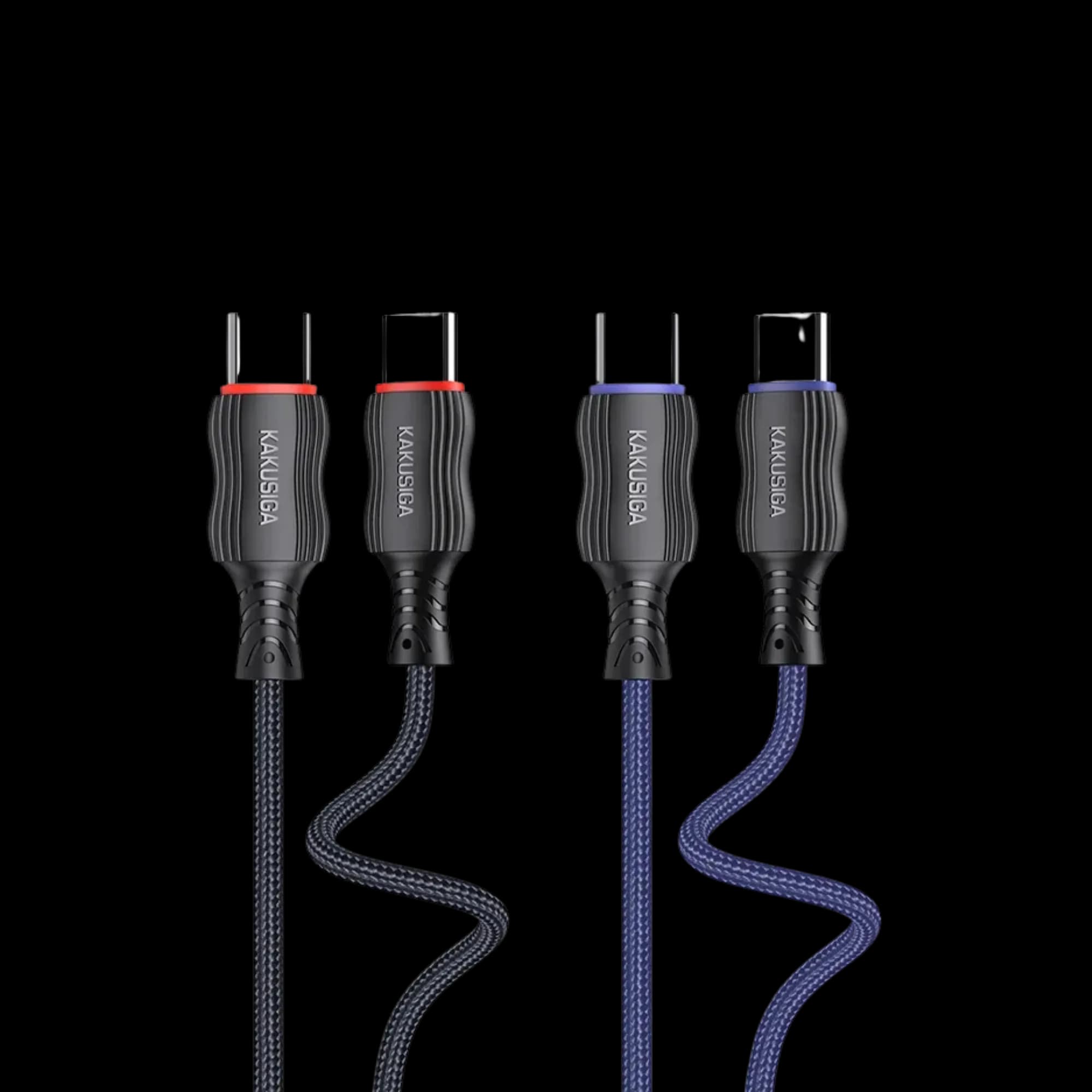 KAKUSIGA KSC-996 Shanchuan Series Type-C to Lightning Smart Charging Data Cable 2m_RED