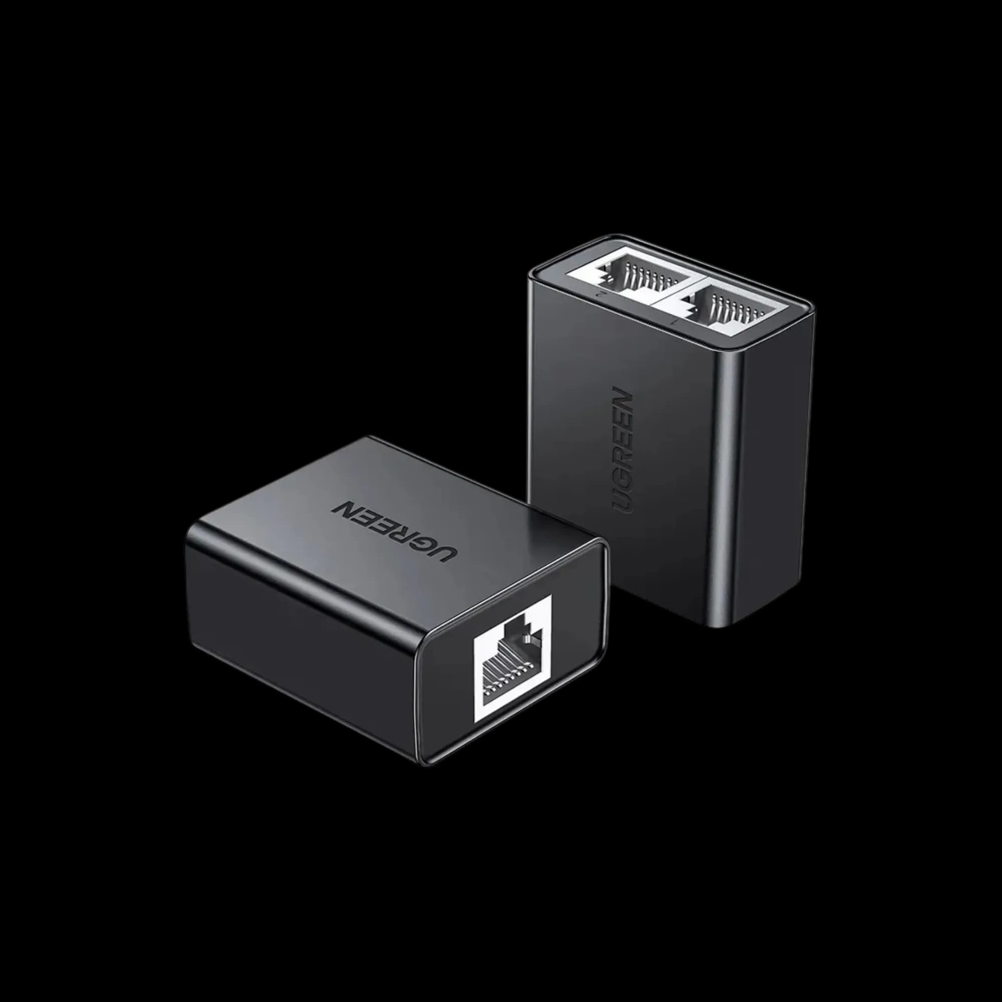 Network Connectors Ugreen CM210 RJ-45 1 to 2 Ethernet Converter 2 pcs Black (50923)