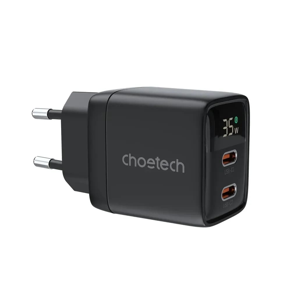 Choetech PD6051 35W Charger – USB-C PD, compact, fast charging.