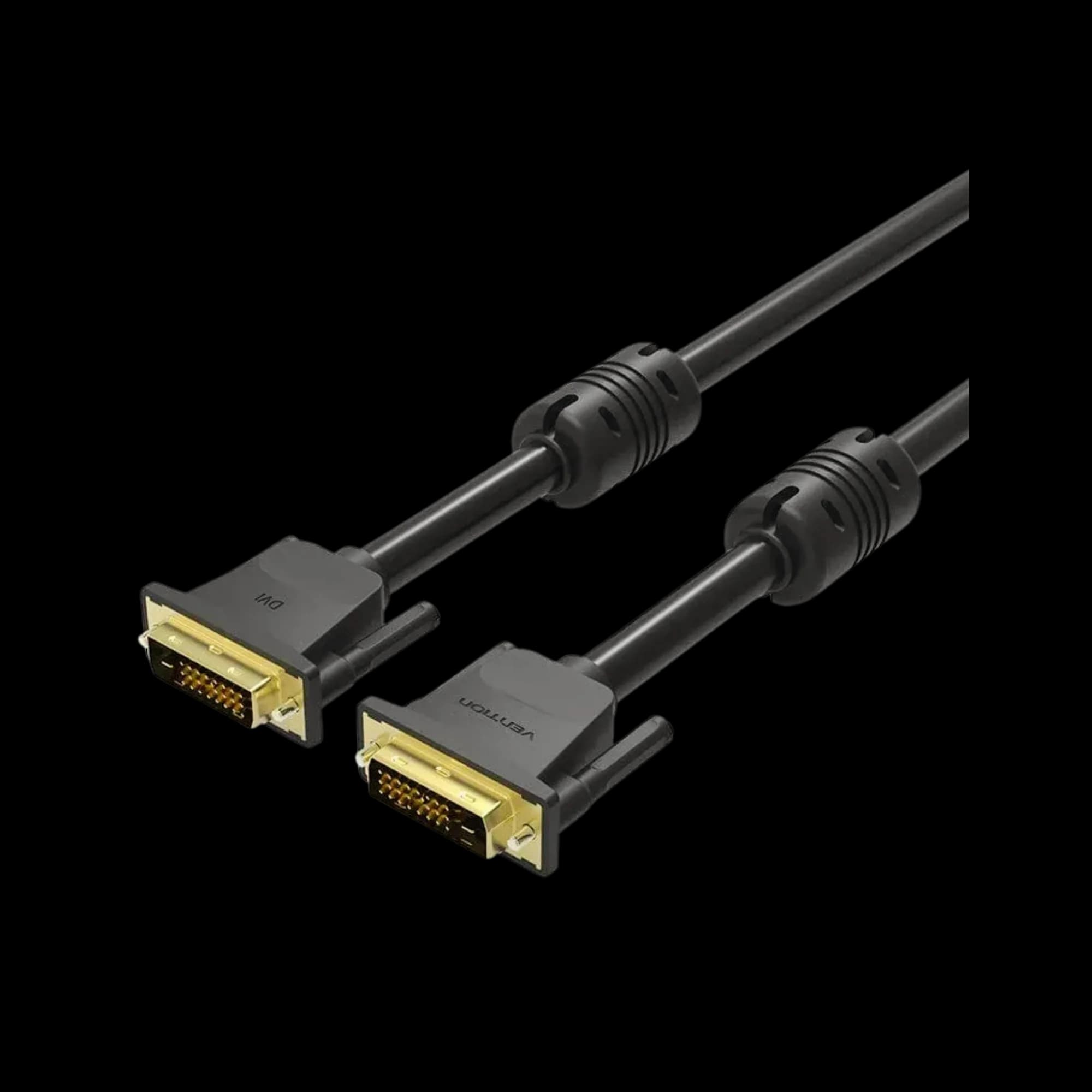 Cable Vention DVI D - DVI D (24+1) v1.2 3m Black, 1920*1080P/60HZ, 2K (EAABI)