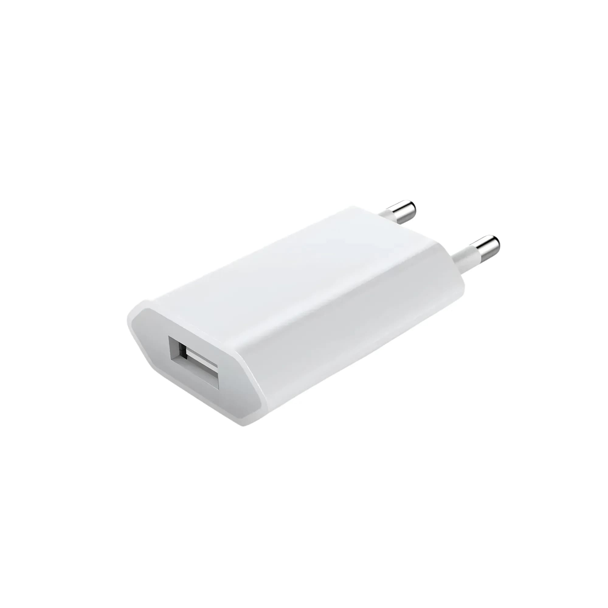 Apple A1400 Charger – 5W USB power adapter, compact, for iPhone/iPad.