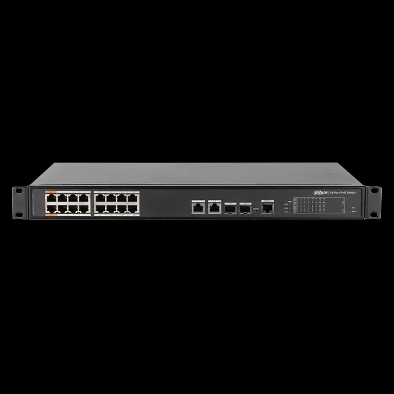 Dahua 18-Port Cloud Managed Desktop Switch with 16-Port PoE CS4218-16ET-240
