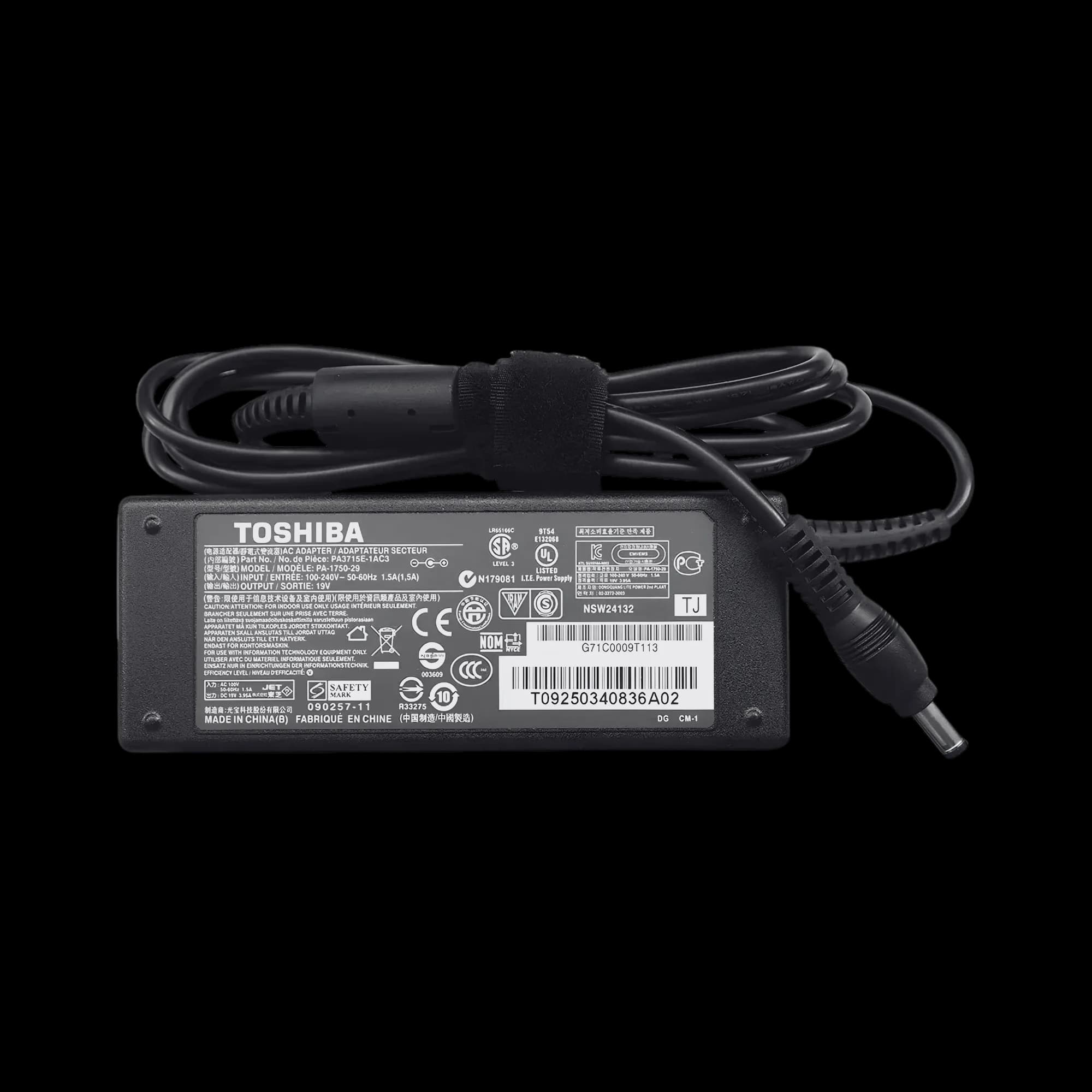 CHARGER TOSHIBA 65W 19V 3.42A