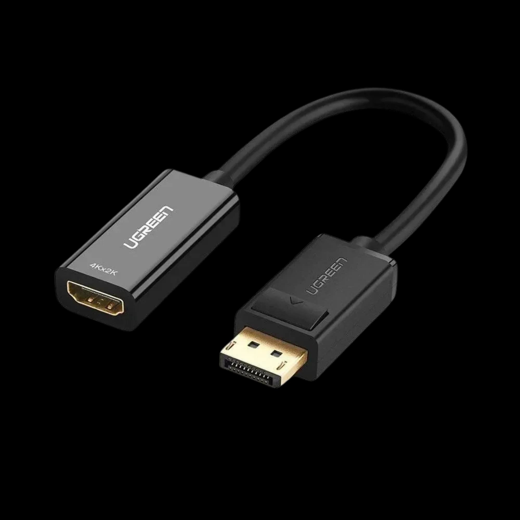 Converter Ugreen DisplayPort to HDMI 4K 60Hz 25 cm Black (MM137)