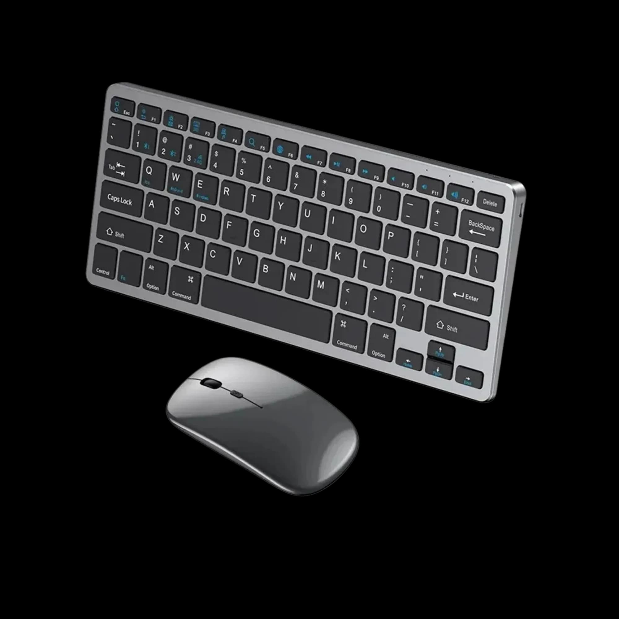 Cotec 84006 Keyboard & Mouse Combo – USB wired, 104 keys, optical mouse, grey.